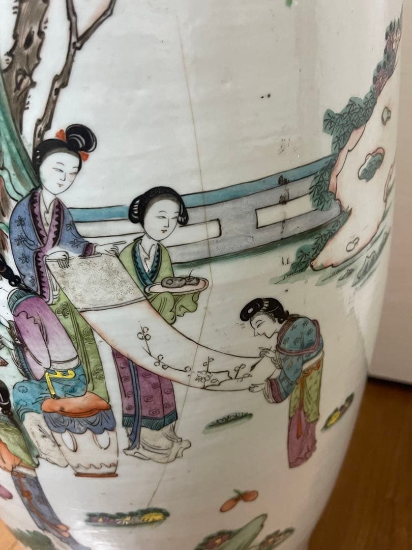 a sa hi　花瓶 58cm 焼き物 アンティーク　中国美術ニュウあり