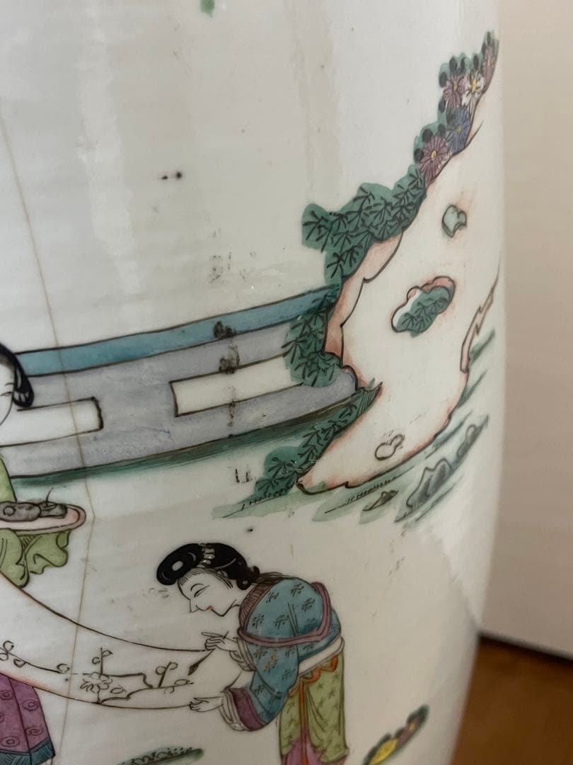 a sa hi　花瓶 58cm 焼き物 アンティーク　中国美術ニュウあり