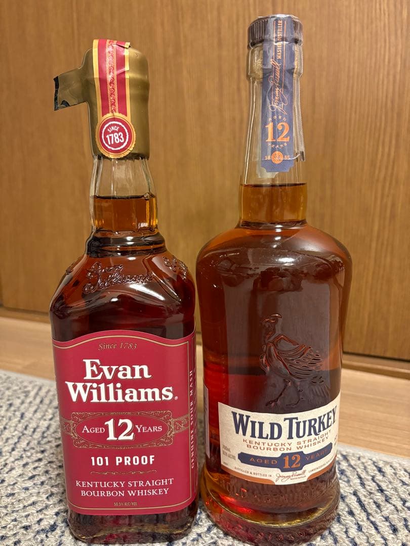 ワイルドターキー 12年 101 / エヴァンウィリアムズ 12年 101