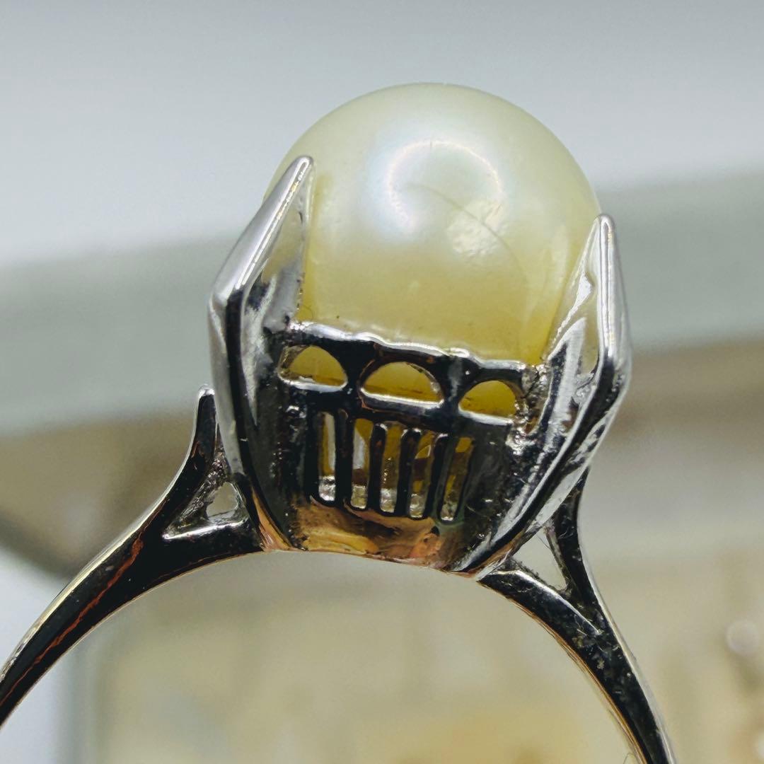 し*ん様 アコヤ真珠3点セットネックレス リング イヤリング7.0-7.5mmS