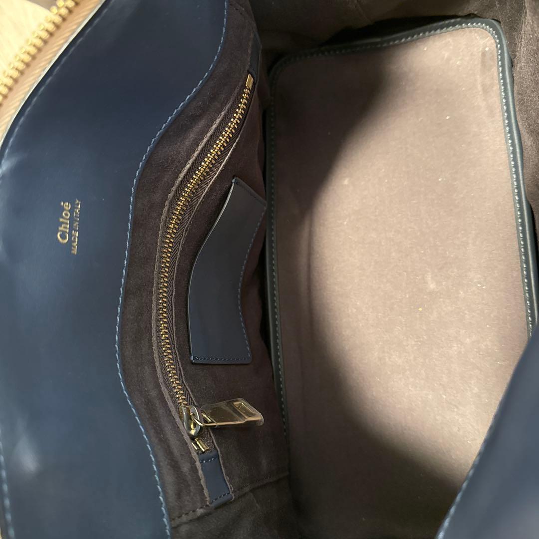 Chloé ネイビー レザーバッグ　新品未使用