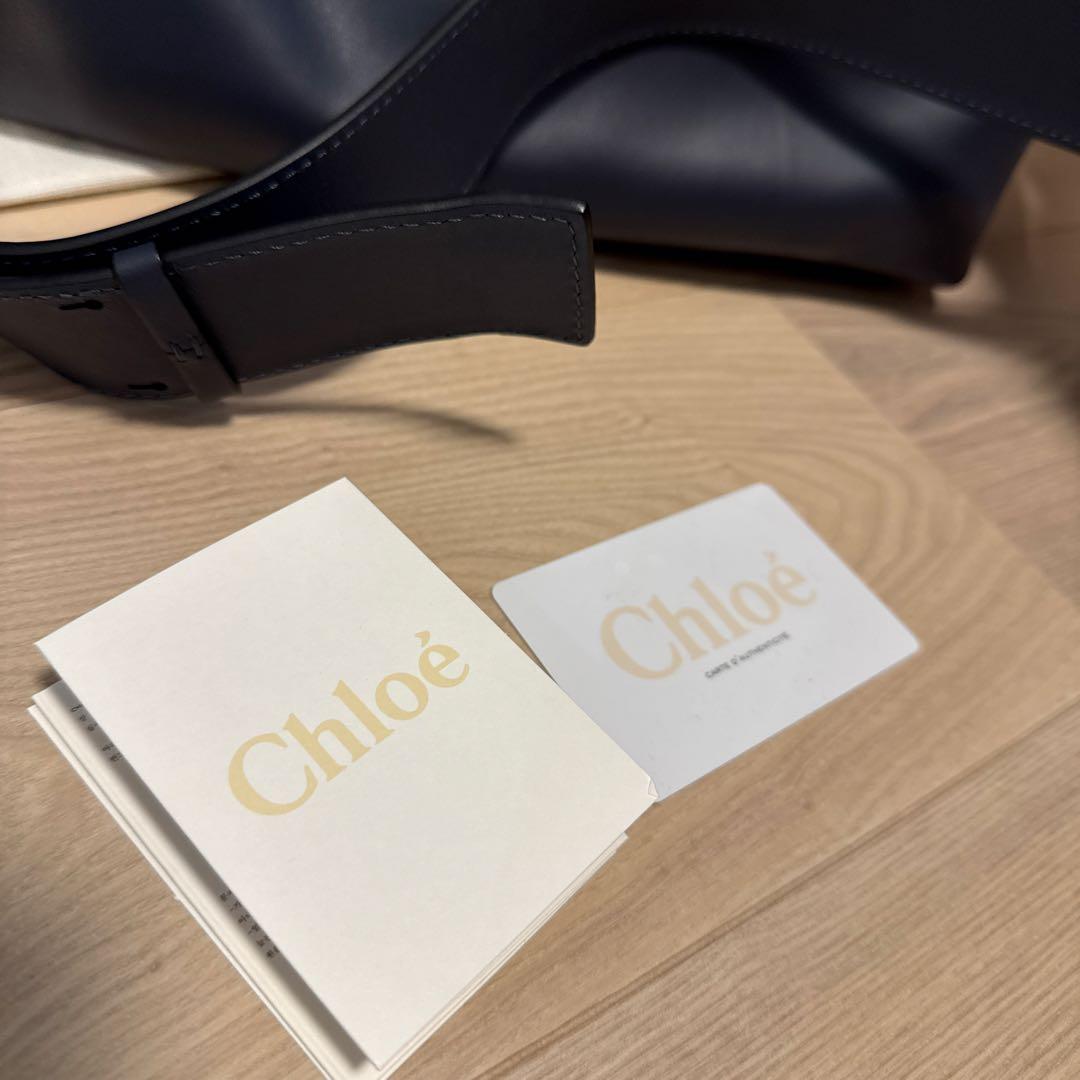 Chloé ネイビー レザーバッグ　新品未使用