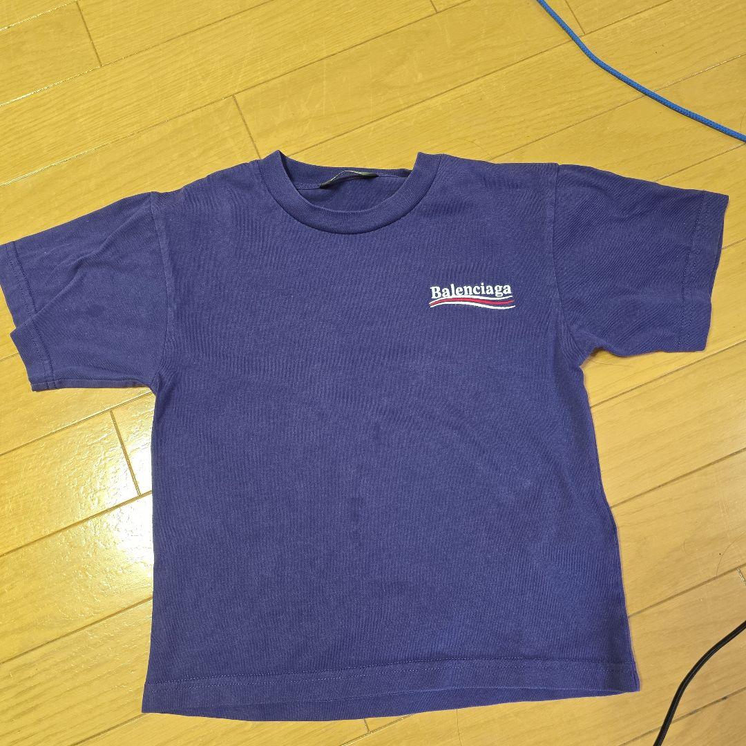 Balenciaga kids ネイビー Tシャツ 6y