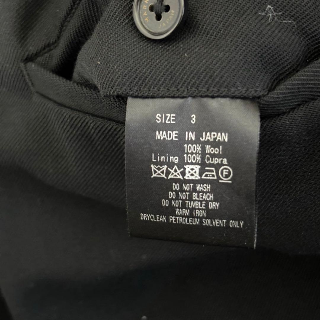 MARKWARE PEGTOP TROUSERS 23AW ブラック　L