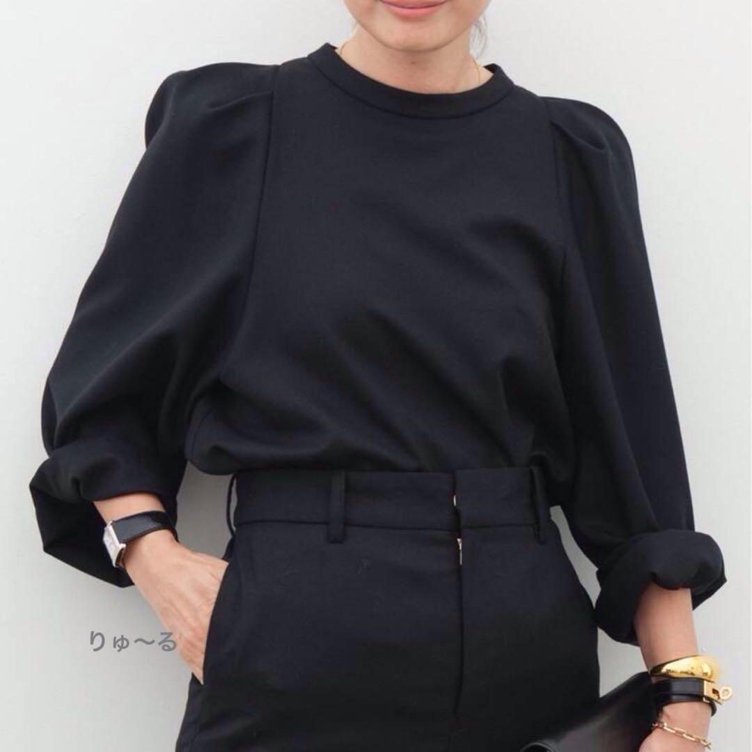 1回美品⭐️35200円⭐️ドゥーズィエムクラス Enchant ブラウス／ブラック