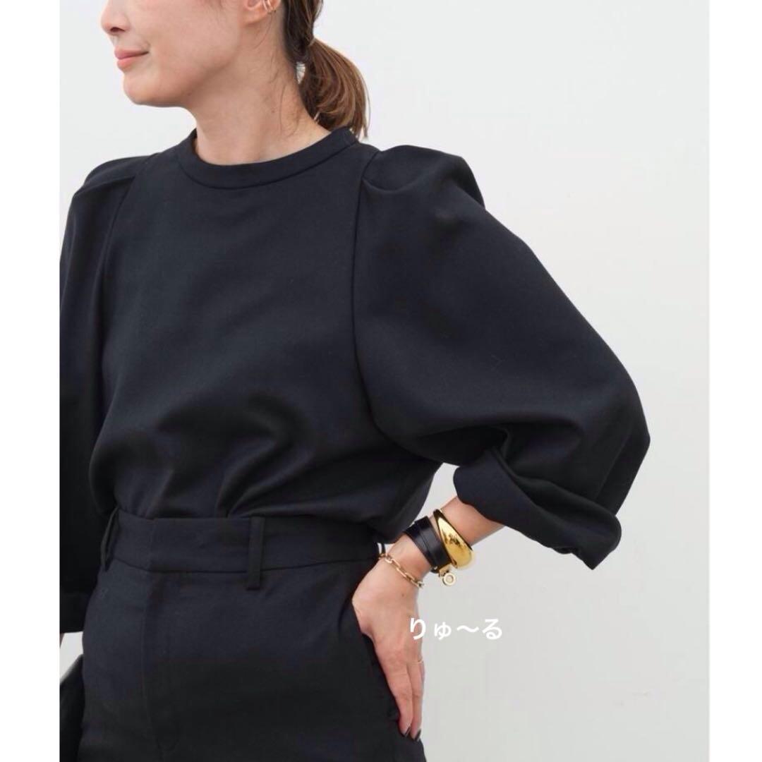 1回美品⭐️35200円⭐️ドゥーズィエムクラス Enchant ブラウス／ブラック