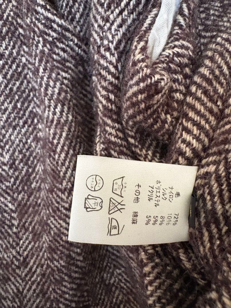 キャピタル　パンベスト　ウールブラウンヘリンボーン サイズ1 Mサイズ程度