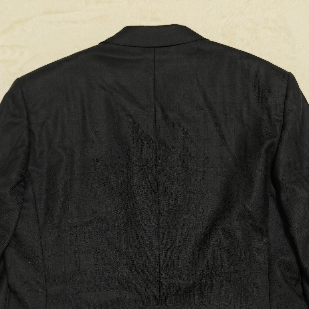美品✨バーバリーロンドン　テーラードジャケット　カシミヤ混　ノバチェック　黒