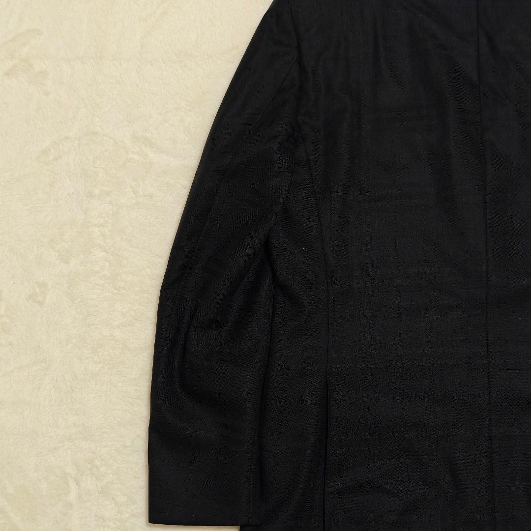 美品✨バーバリーロンドン　テーラードジャケット　カシミヤ混　ノバチェック　黒