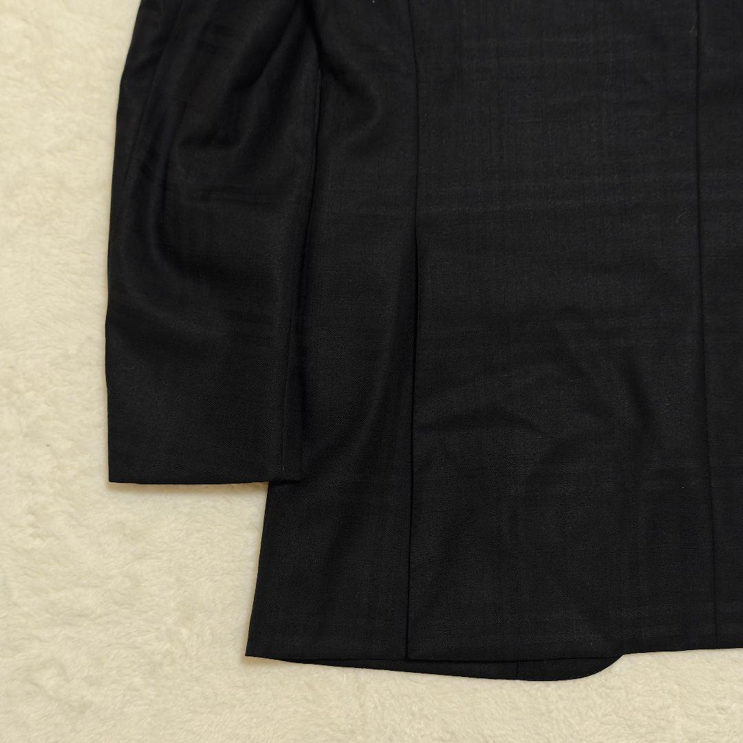 美品✨バーバリーロンドン　テーラードジャケット　カシミヤ混　ノバチェック　黒