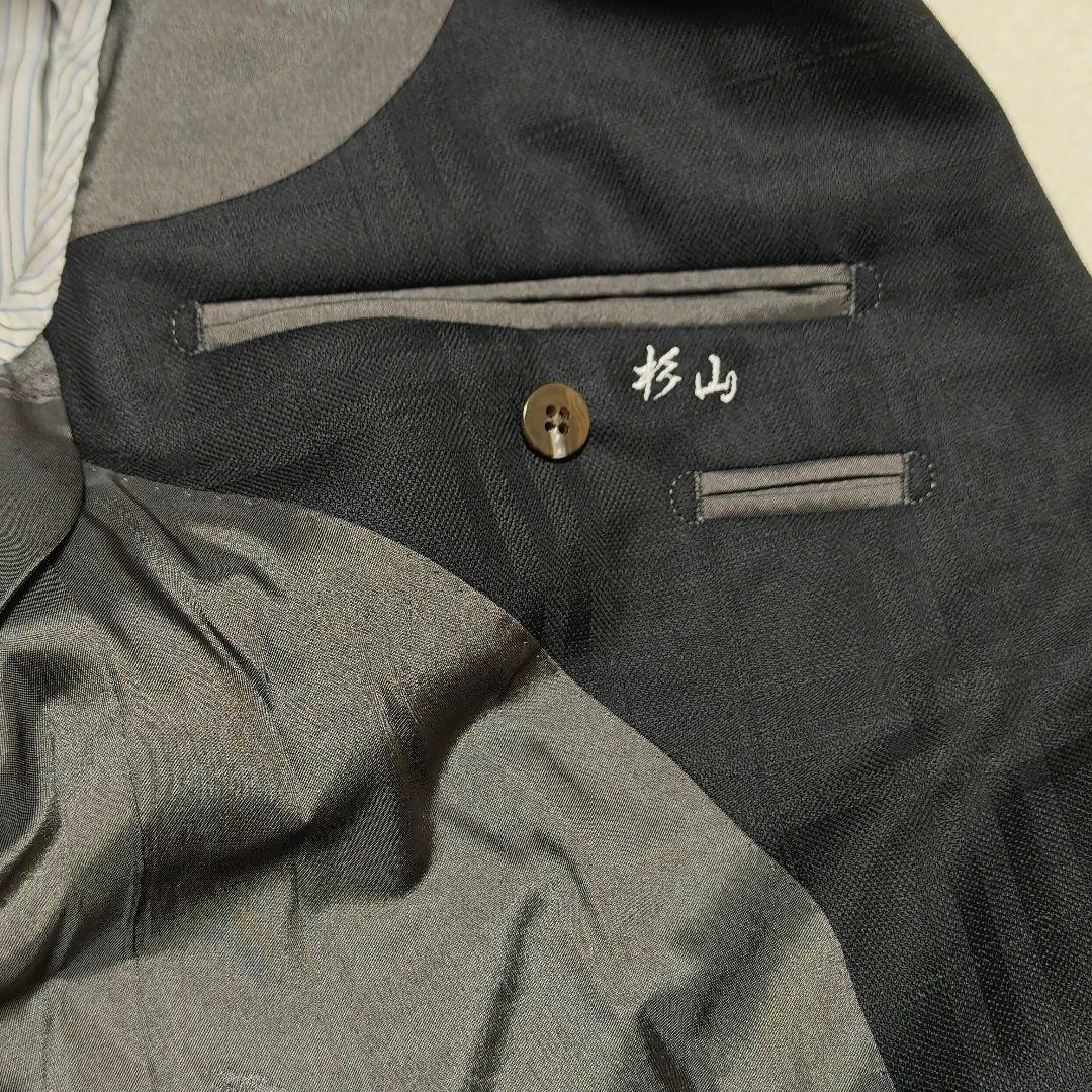 美品✨バーバリーロンドン　テーラードジャケット　カシミヤ混　ノバチェック　黒