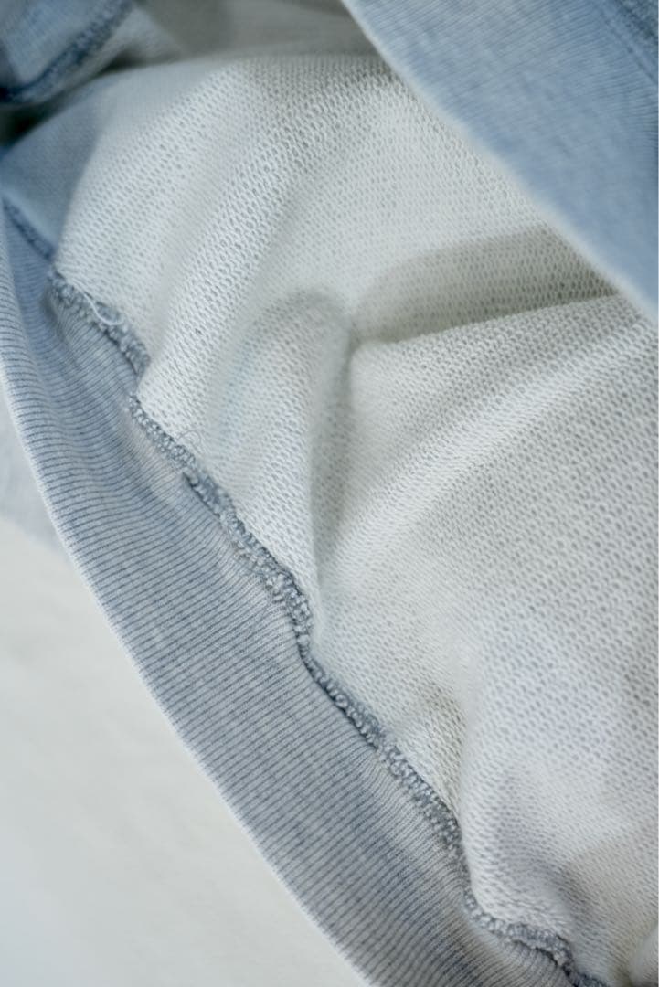 awasa アワサ スーピマエイジングコットン クルーネック スウェット グレー