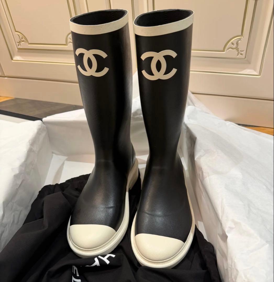 CHANEL 26C レインブーツ　36サイズ