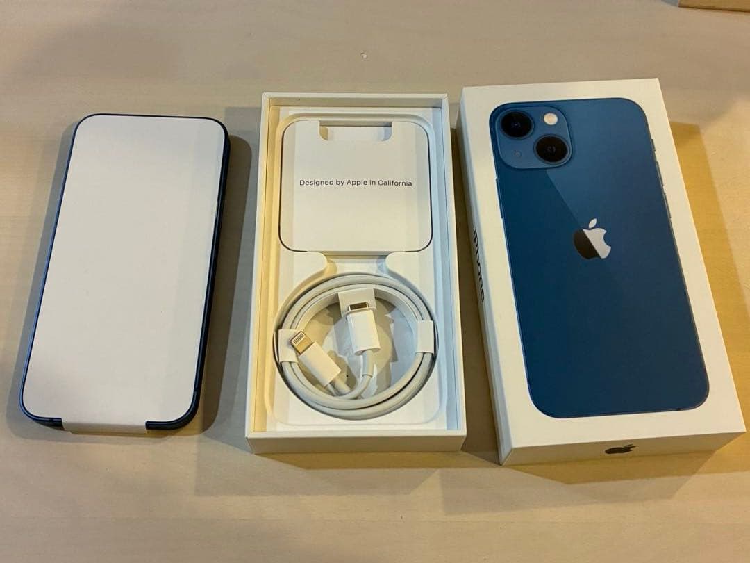 【美品 バッテリー新品】iPhone13mini 256GB 箱＆付属品あり