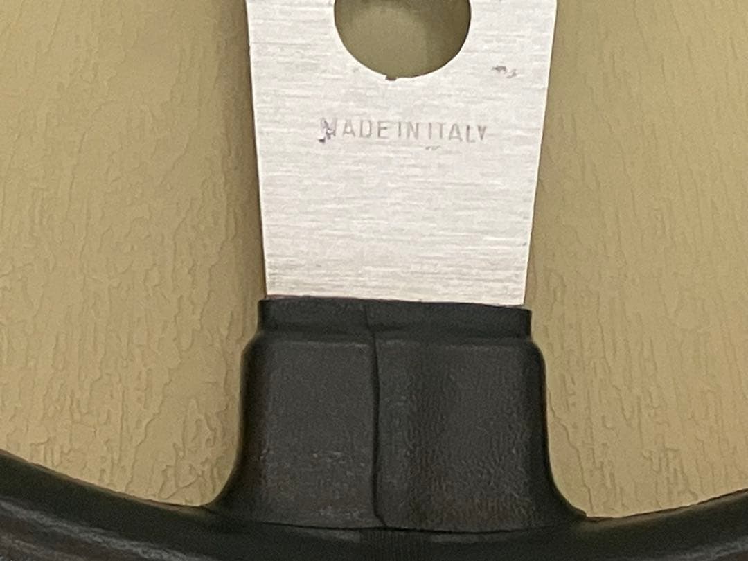 【当時物・美品】PERSONAL ステアリング フラットタイプ シルバー 35φ