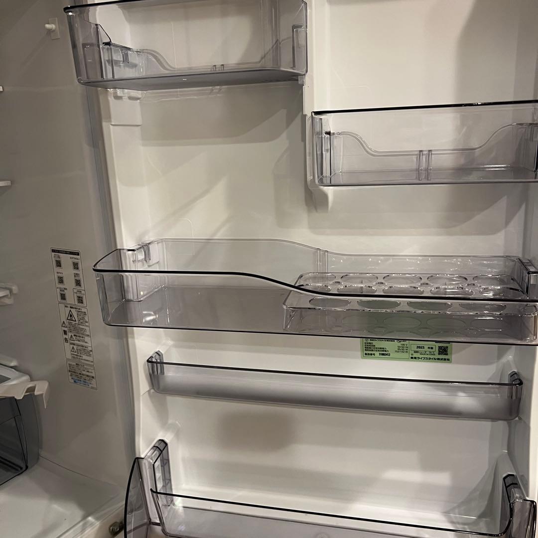 美品 2025年製 東芝 冷蔵庫 GR-Y41GH TOSHIBA 411L