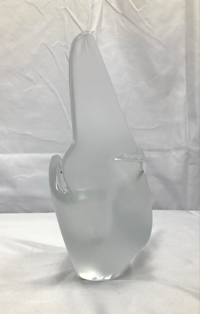 1182N9パ LALIQUE ラリック 白鳥モチーフ 花瓶 花びん