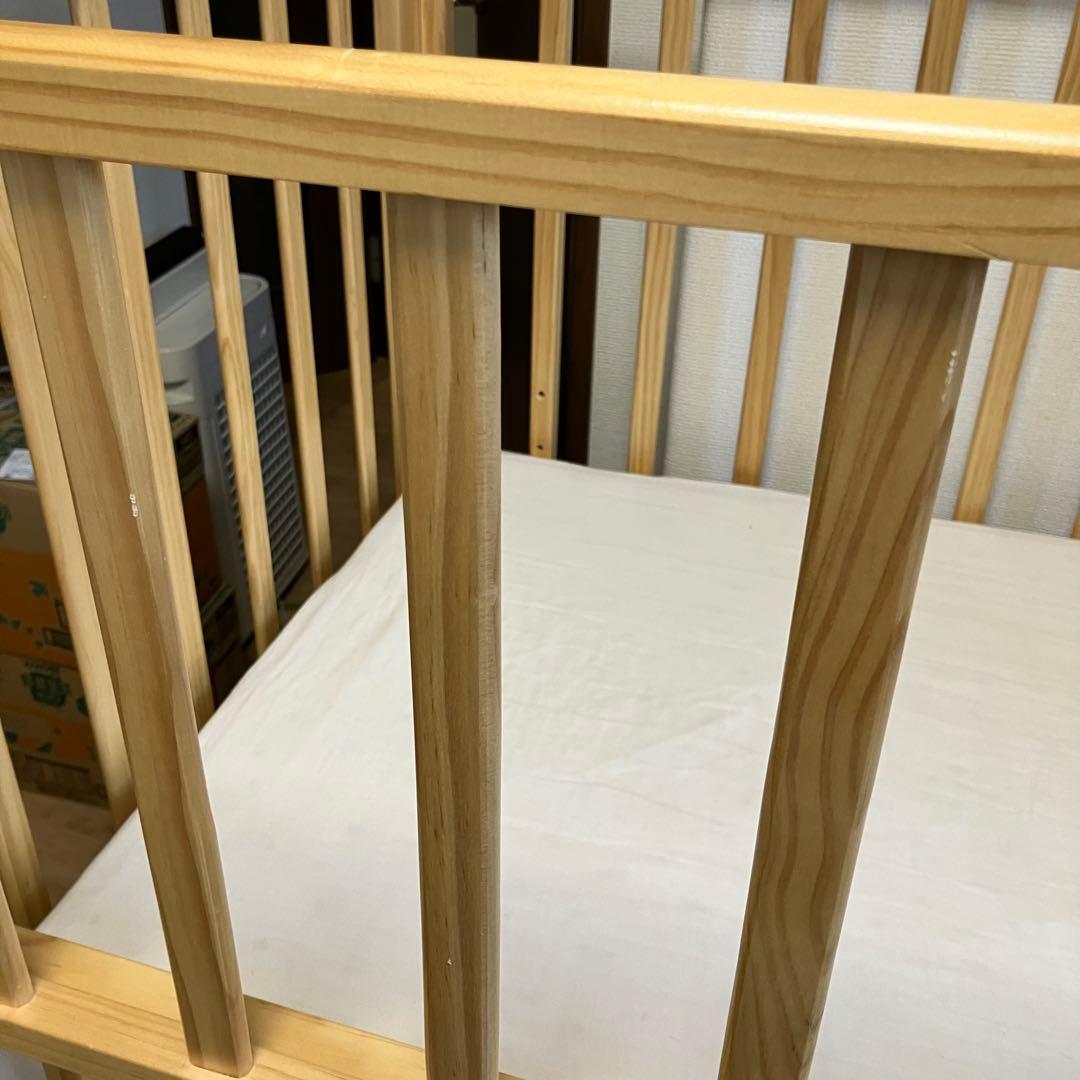 【札幌市直接可】カトージ ハイタイプ ベビーベッド