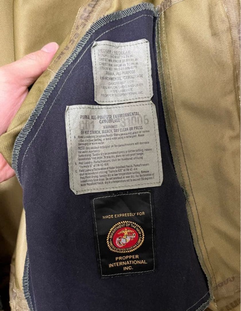 USMC goretexジャケット