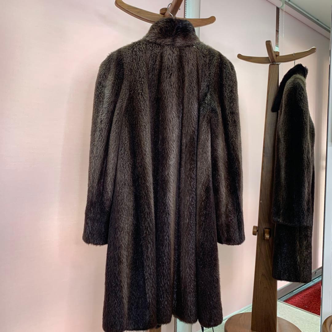 新春　 プライス❣️シェアード　ラクーン　ファー　コート　《貂皮　毛皮　大衣》