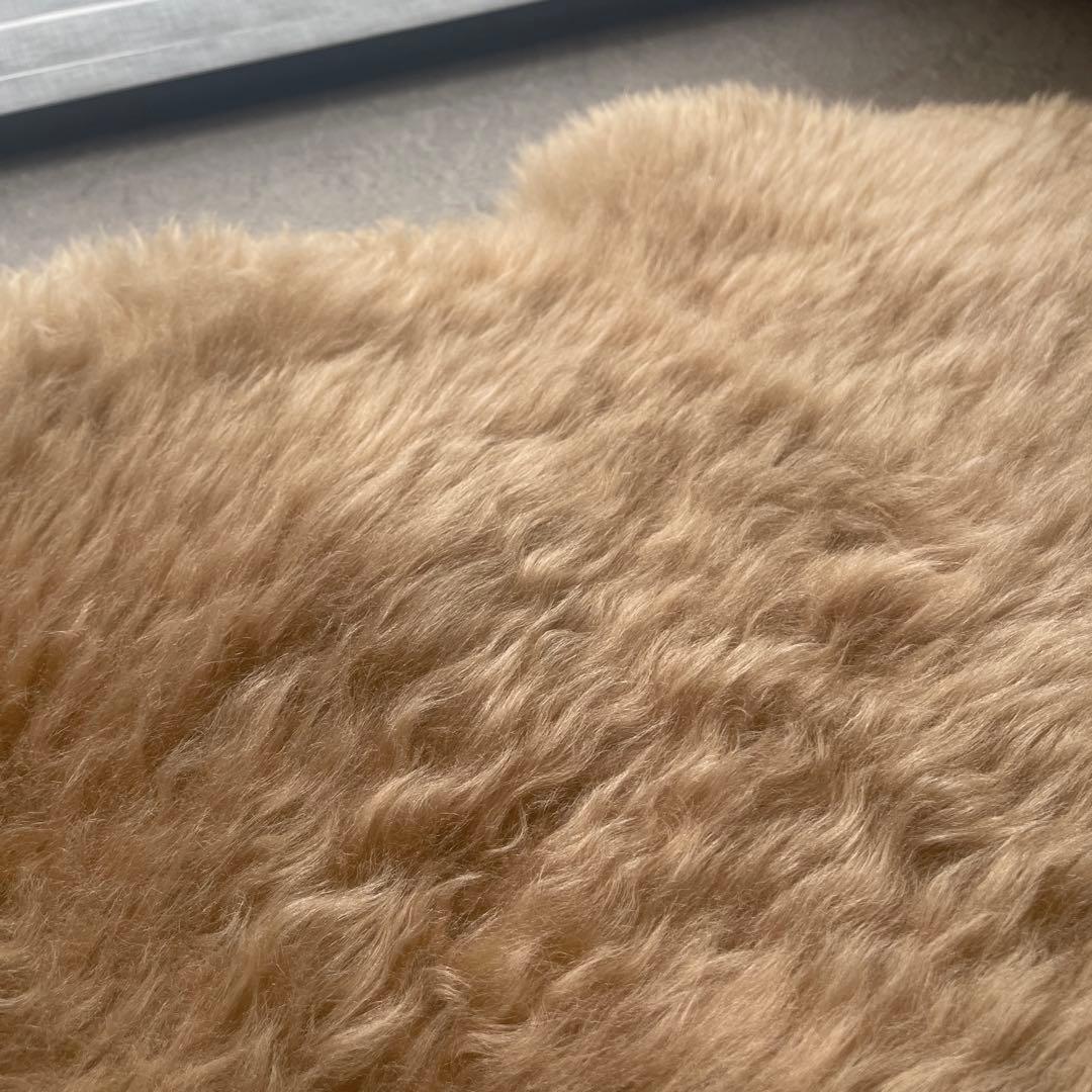 BOMA 長毛ムートンラグ　2匹　ブラウン