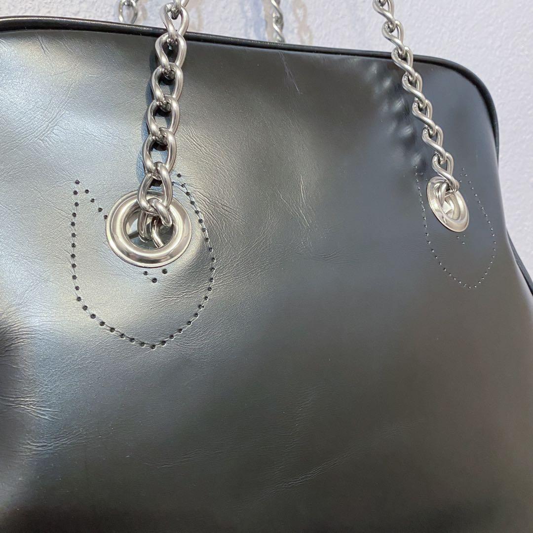 コムデギャルソン 青山バッグ 本ライン特別仕様 ブラック 台形ステアバッグ