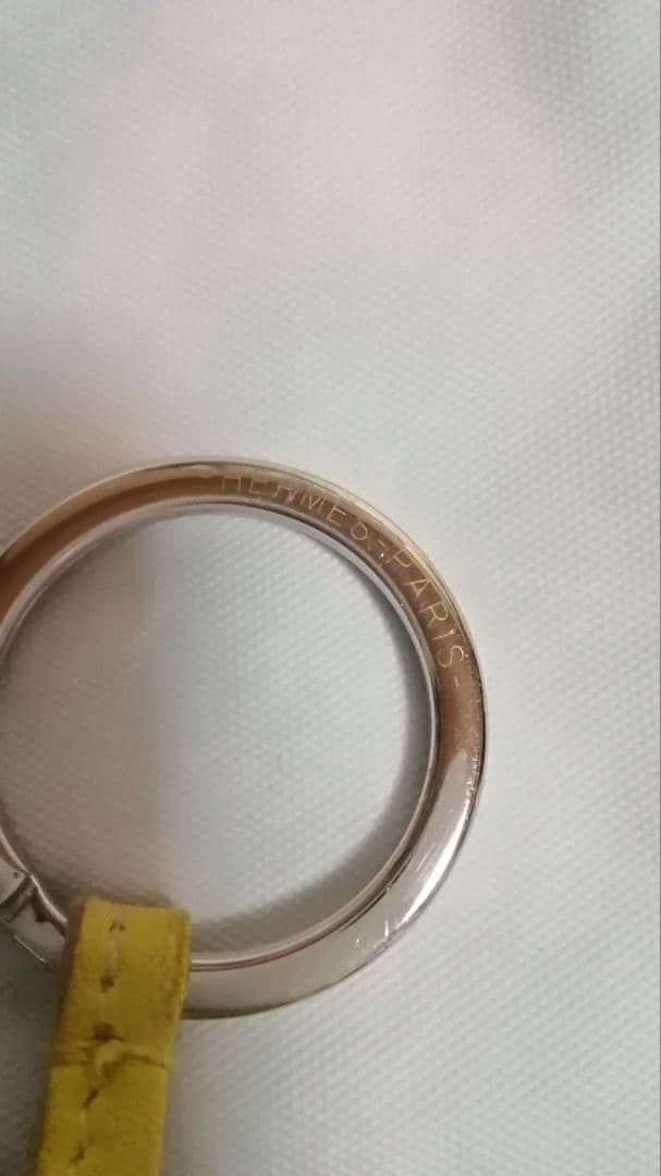 今だけ値下げ　鑑定済み　HERMES　エルメス　カルメン　キーリング　イエロー系