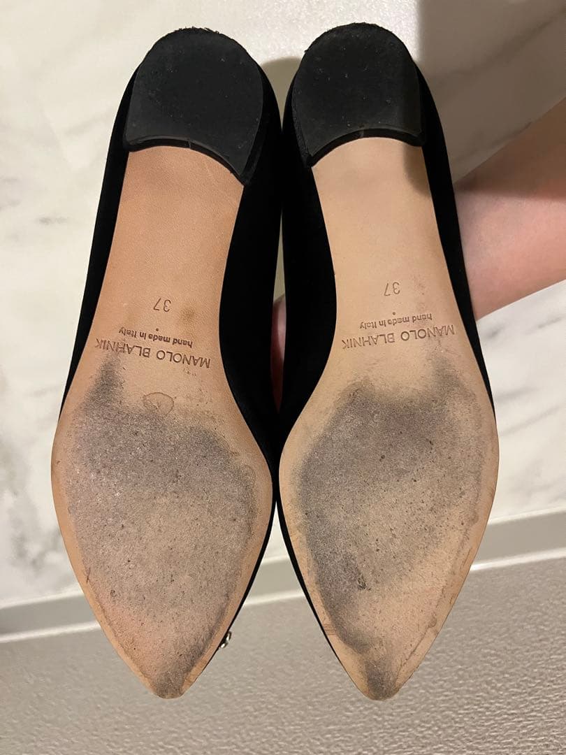 美品　マノロブラニク　ハンギシ　フラットシューズ