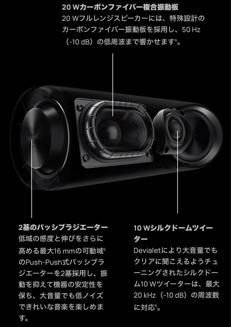 HUAWEI sound joy devialetチューンモデル