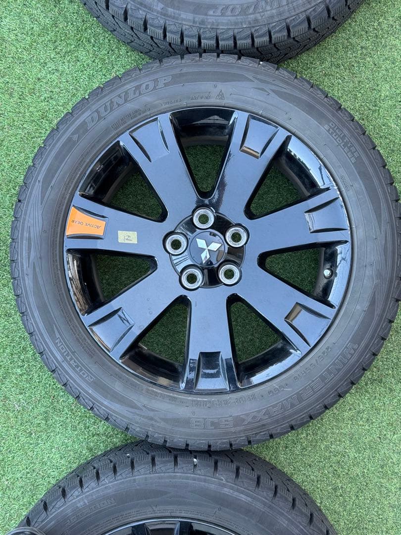 デリカD5旧型アクティブギア純正18インチブラックアルミホイール