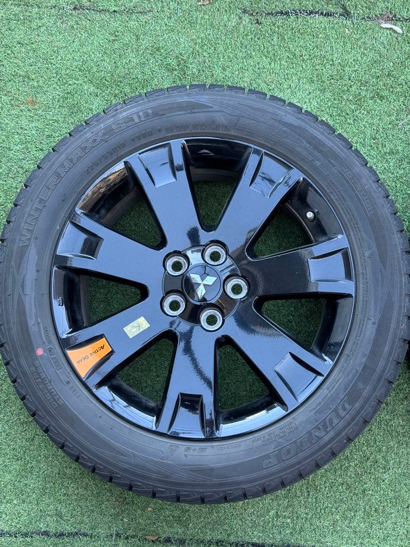 デリカD5旧型アクティブギア純正18インチブラックアルミホイール