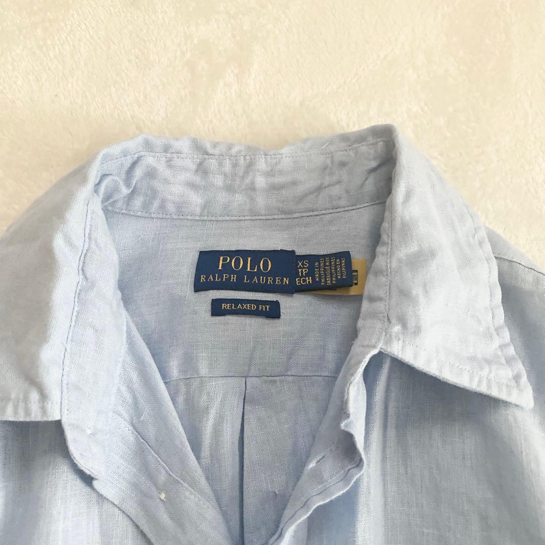 極美品 POLO RALPH LAUREN クラシックフィットリネンシャツ