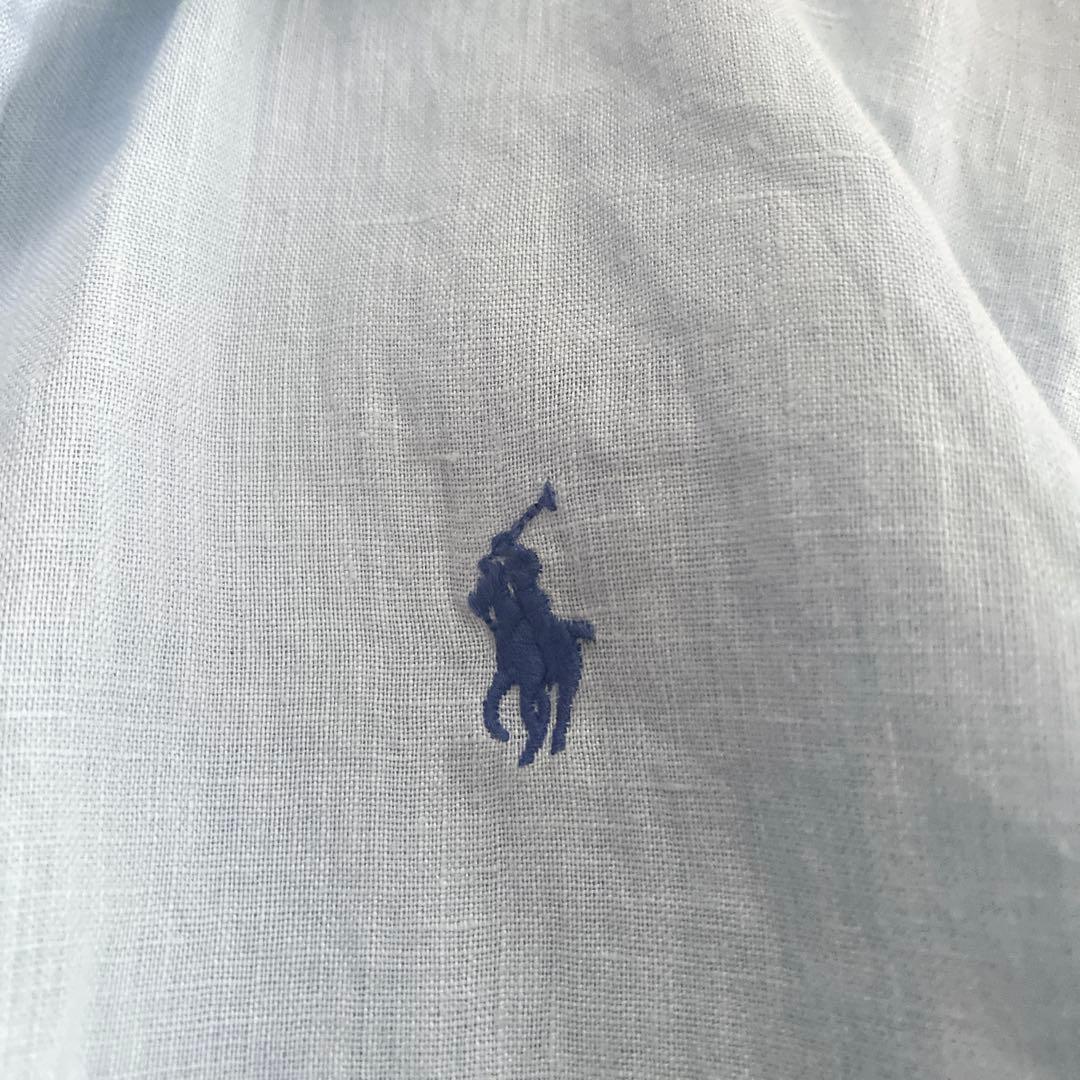 極美品 POLO RALPH LAUREN クラシックフィットリネンシャツ