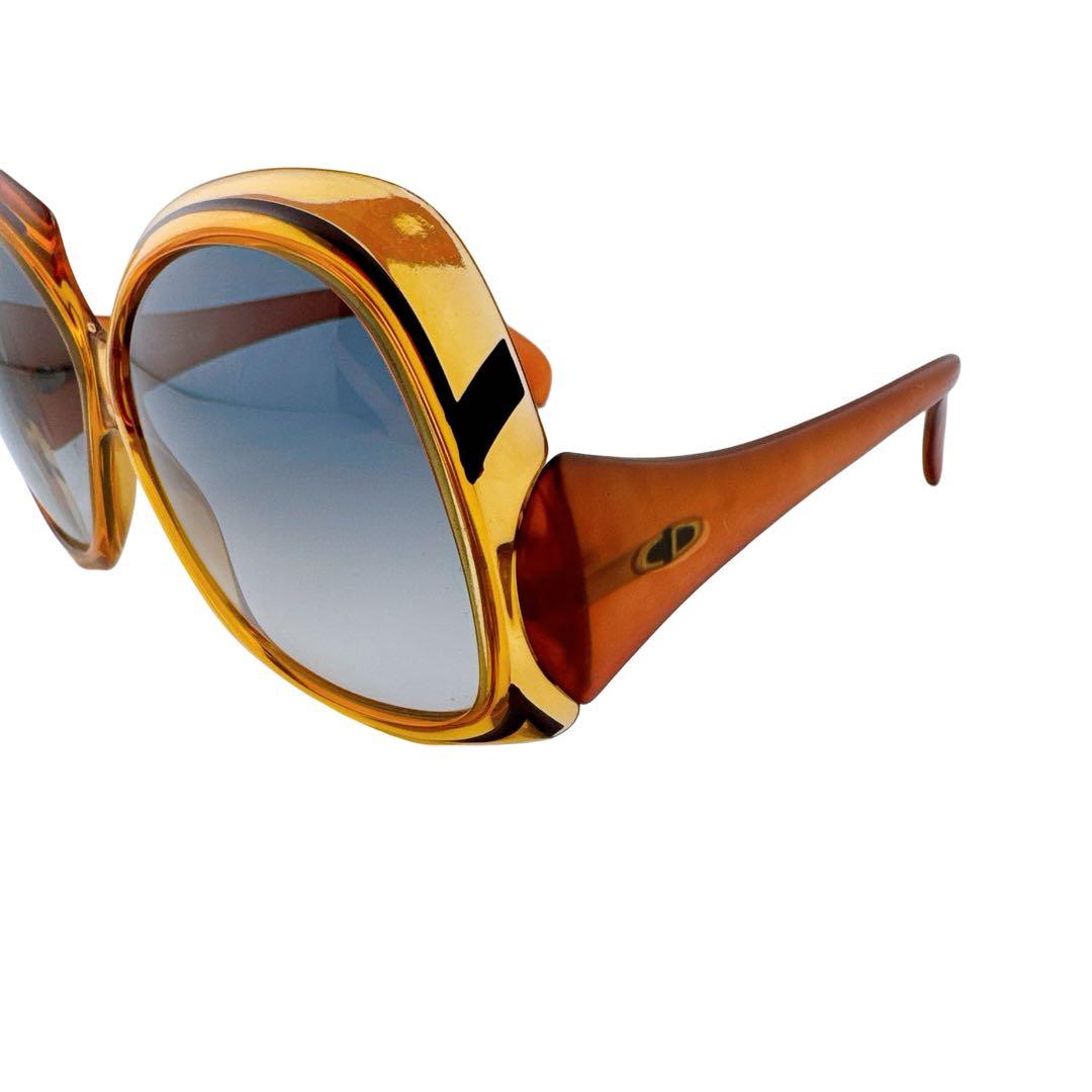 クリスチャンディオール 度なし CDロゴ サングラス セルフレーム ブラウン