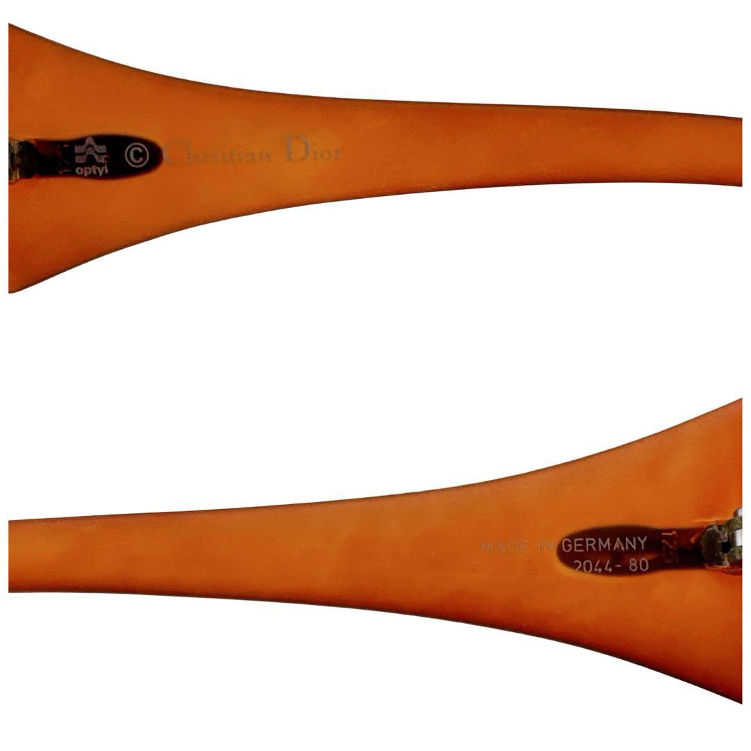 クリスチャンディオール 度なし CDロゴ サングラス セルフレーム ブラウン