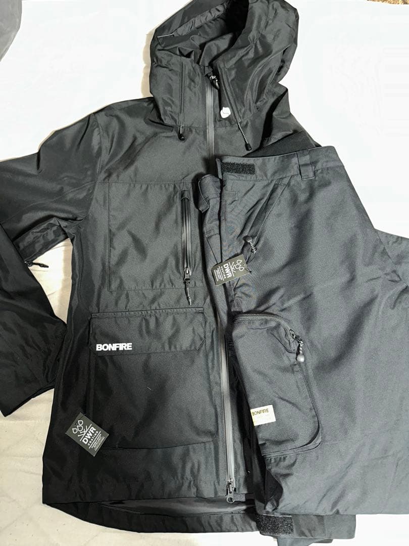 bonfire スキーウェア上下セット黒 ⚠️限定割引中⚠️