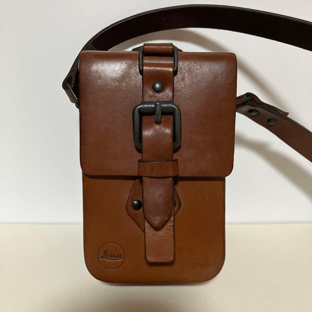 希少　Leica ブラウンレザーショルダーバッグ