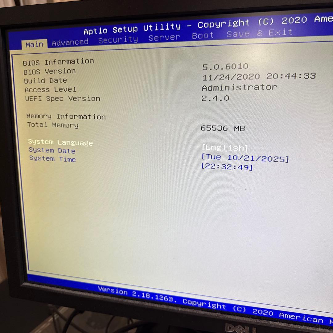 サーバー NEC iStorage NS100Th NF8100-235Y 64GB