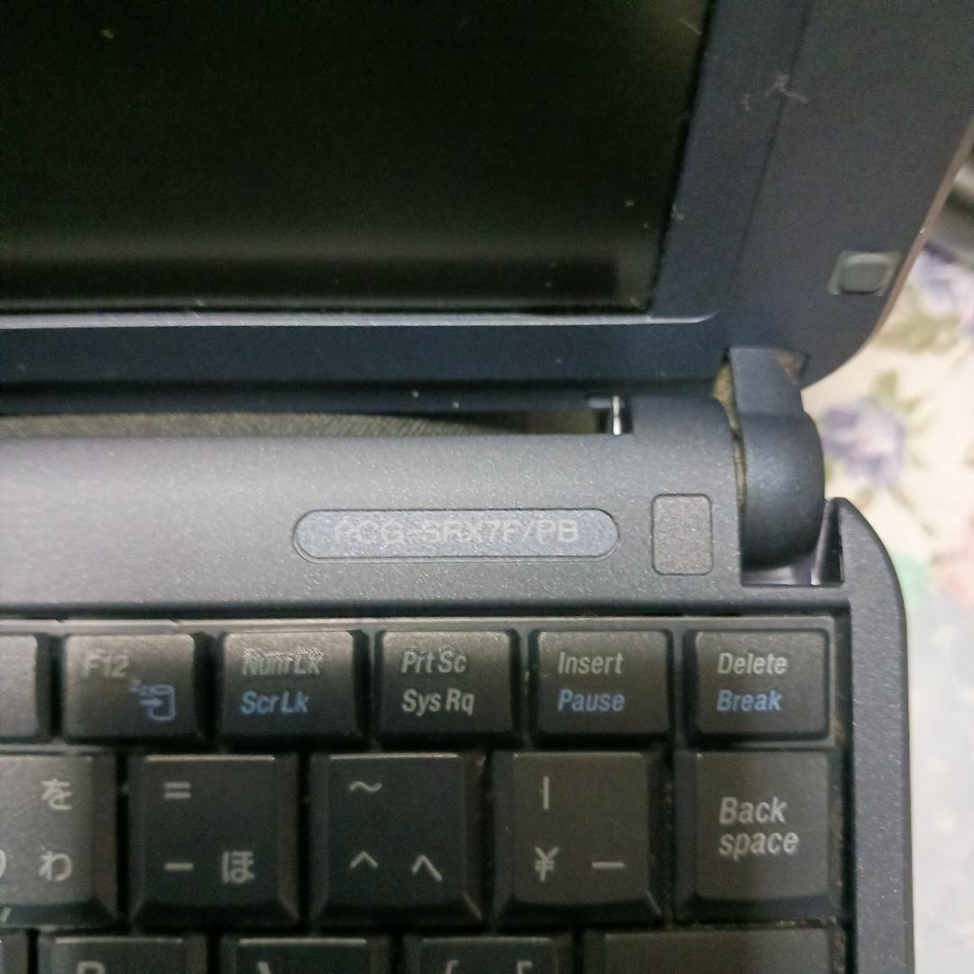 【難あり】ノートPC　ソニーVAIO PCG-SRX7F/PB No.4969