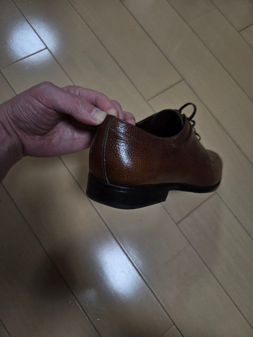 フェラガモ 7EE ブラウン レザーシューズ