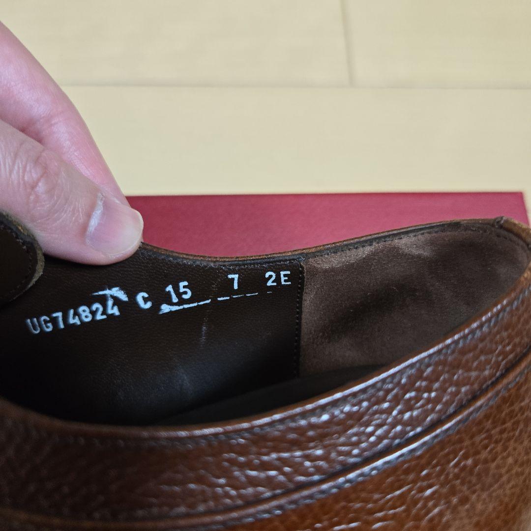 フェラガモ 7EE ブラウン レザーシューズ