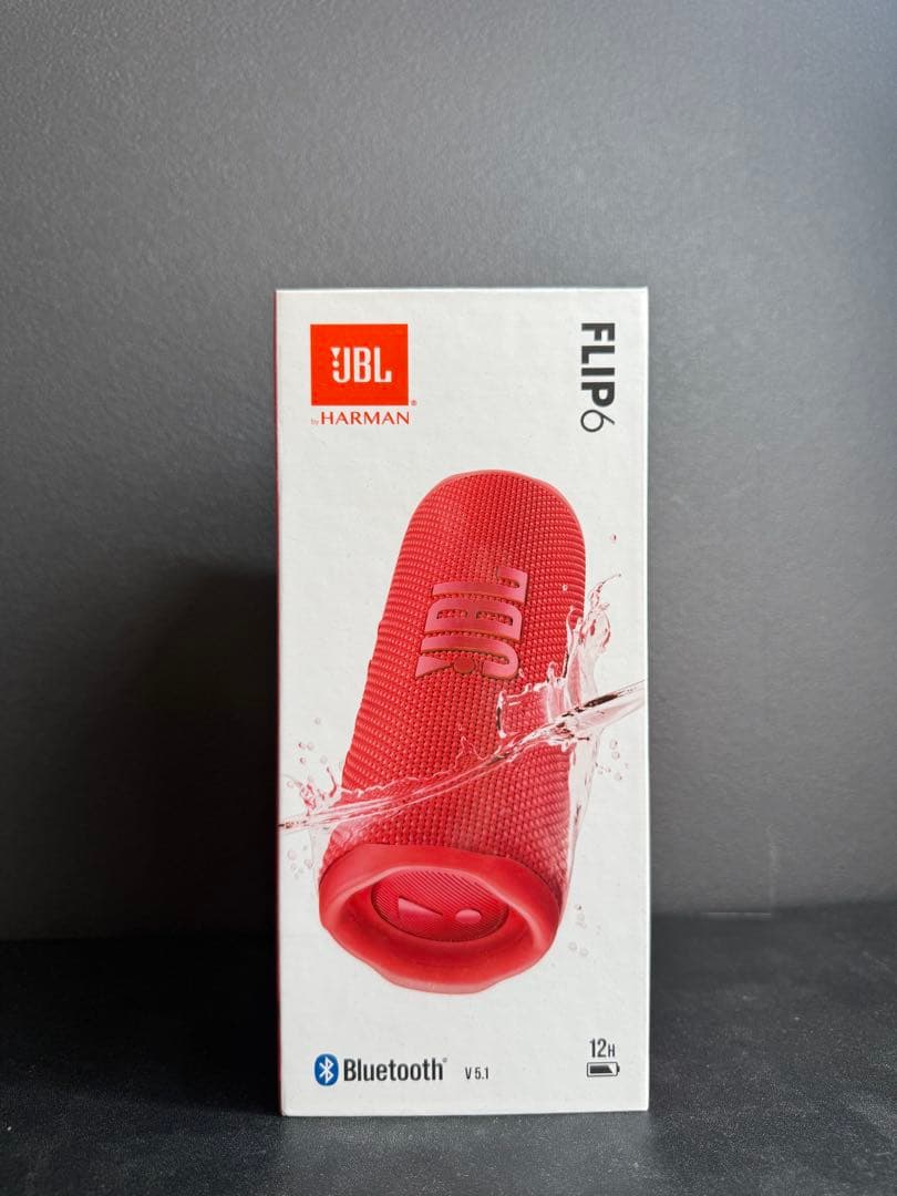 『高音質』JBL FLIP6 ワイヤレススピーカー レッド