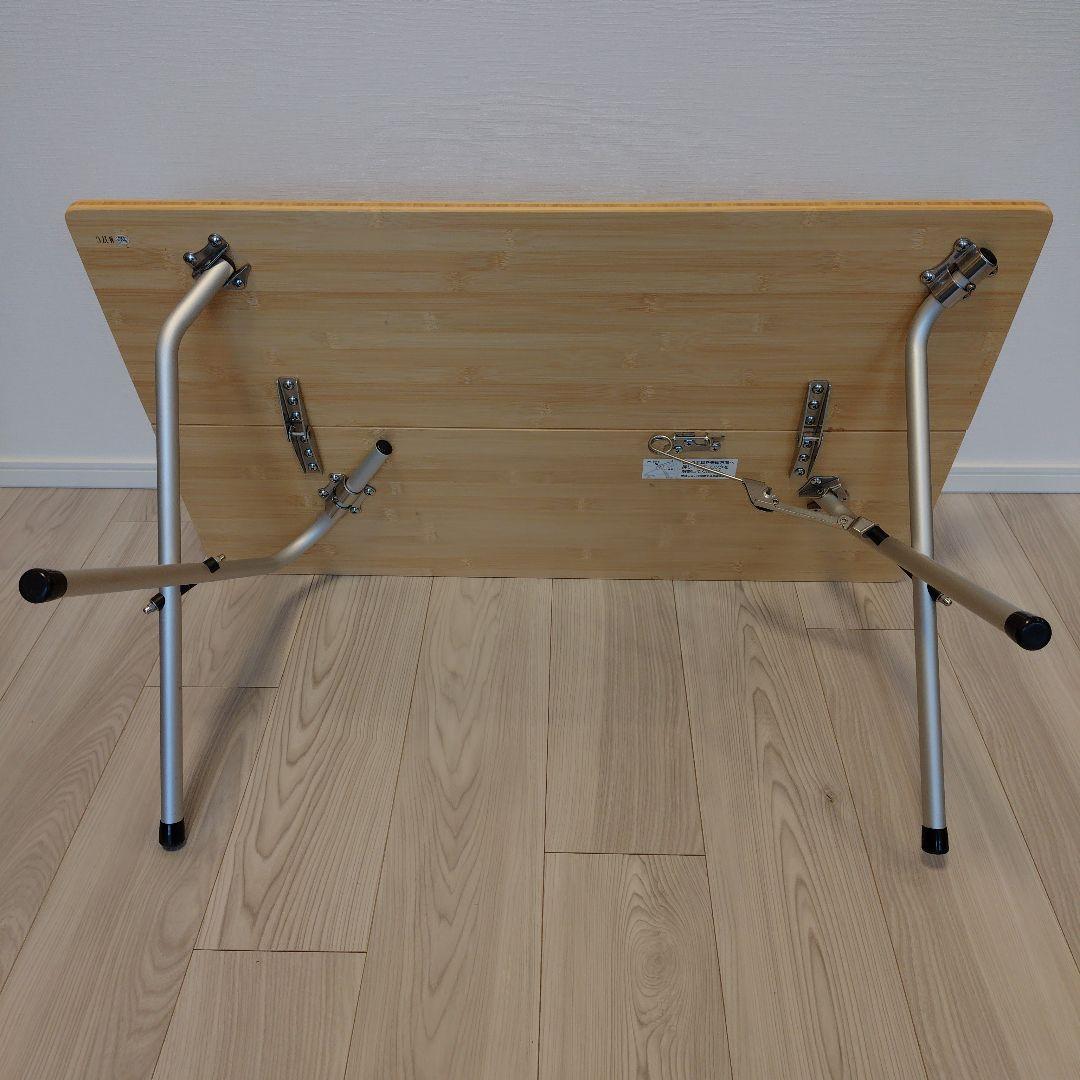  peak ワンアクションローテーブル竹