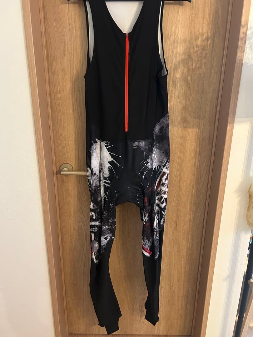 サイクルウェア　Pandani ビブタイツ　Lサイズ　裏起毛