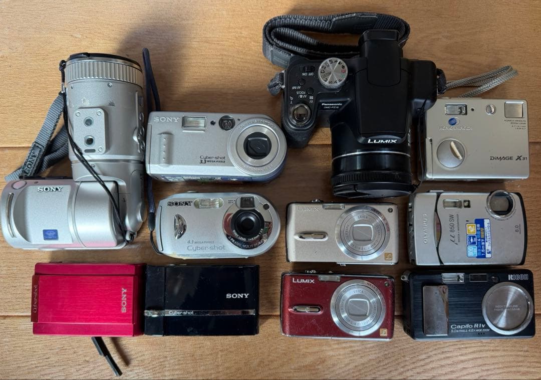 【ジャンク品、現状品】デジカメ 11点 まとめ売り