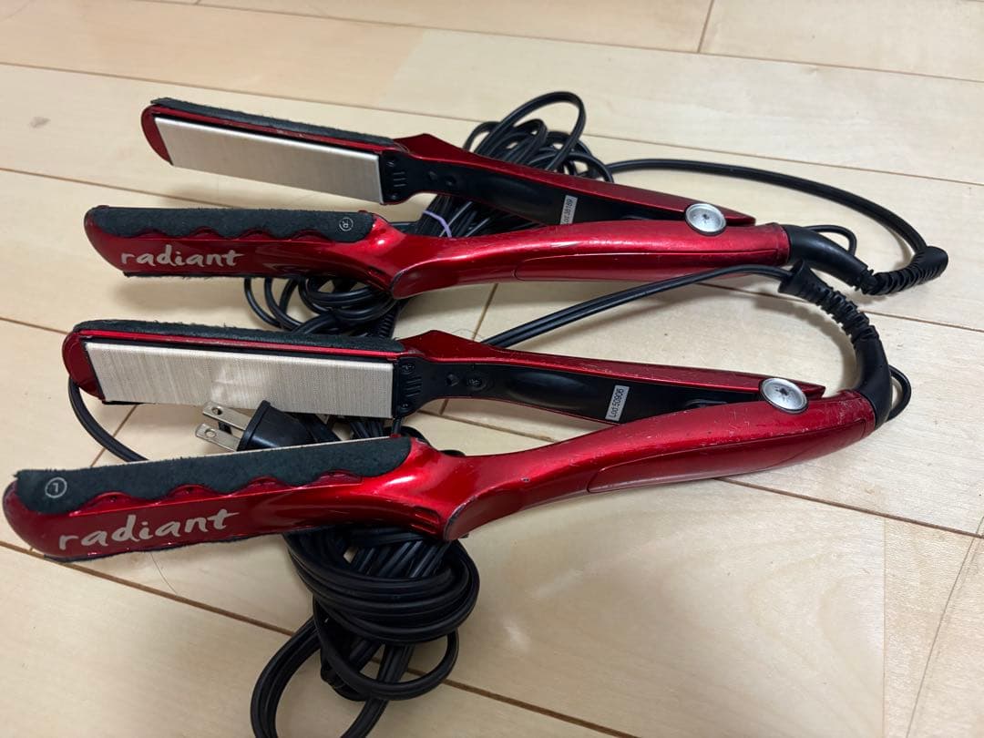 radiant ストレートヘアアイロン 2本セット
