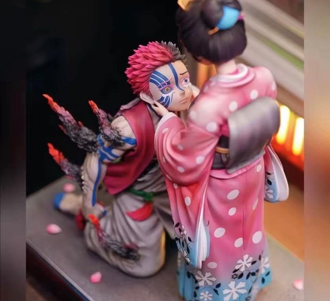 鬼滅の刃 猗窩座 恋雪 フィギュア ガレージキット