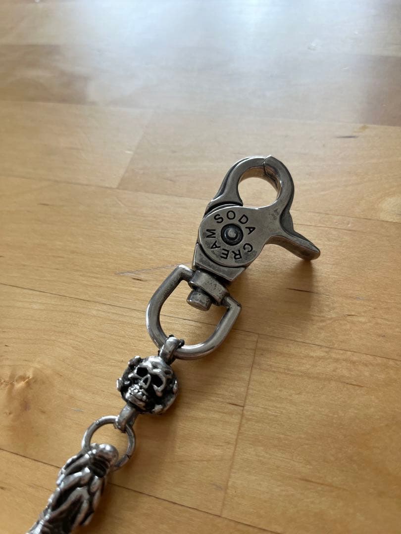 【激レア】CREAM SODA ウォレットチェーン　ドクロ　クリームソーダ