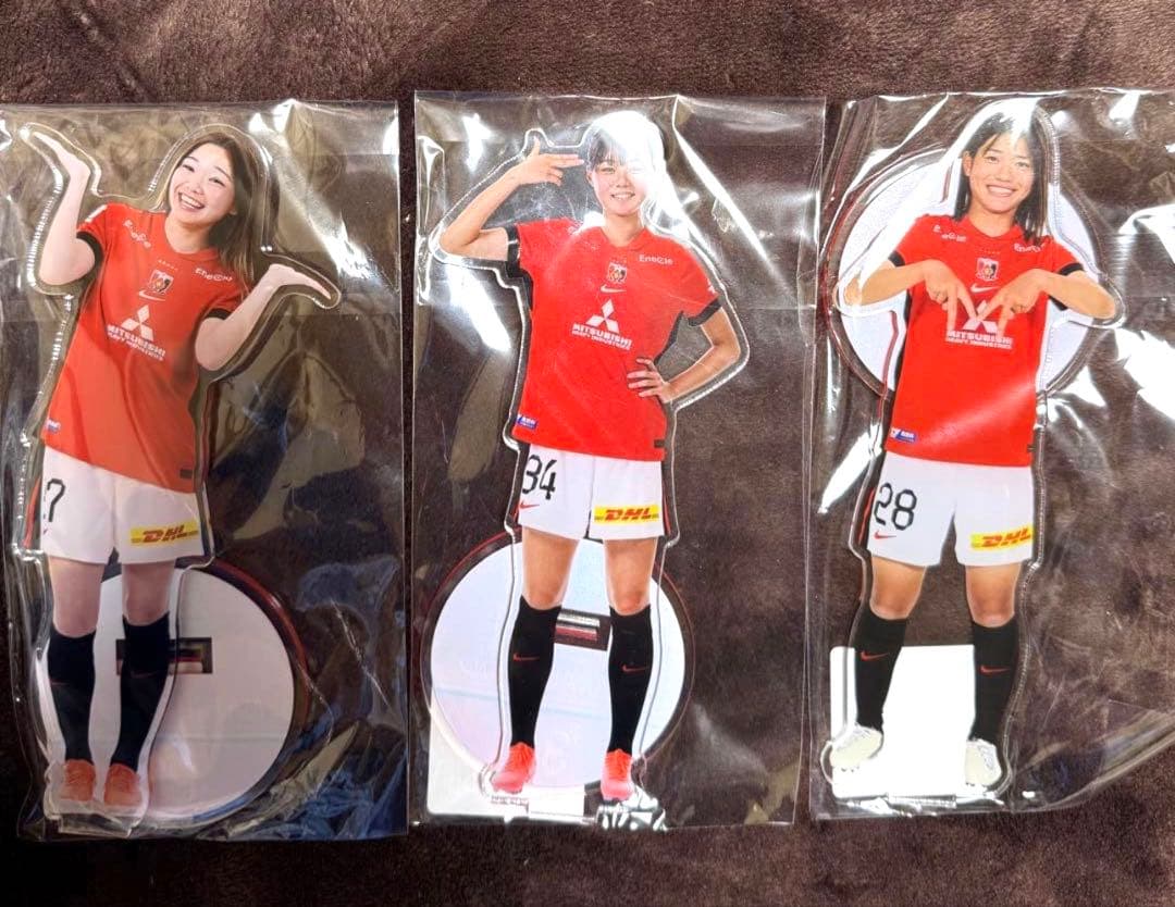 浦和レッズレディース　BIGアクリルスタンド　平川陽菜　櫻井まどか　松尾美月