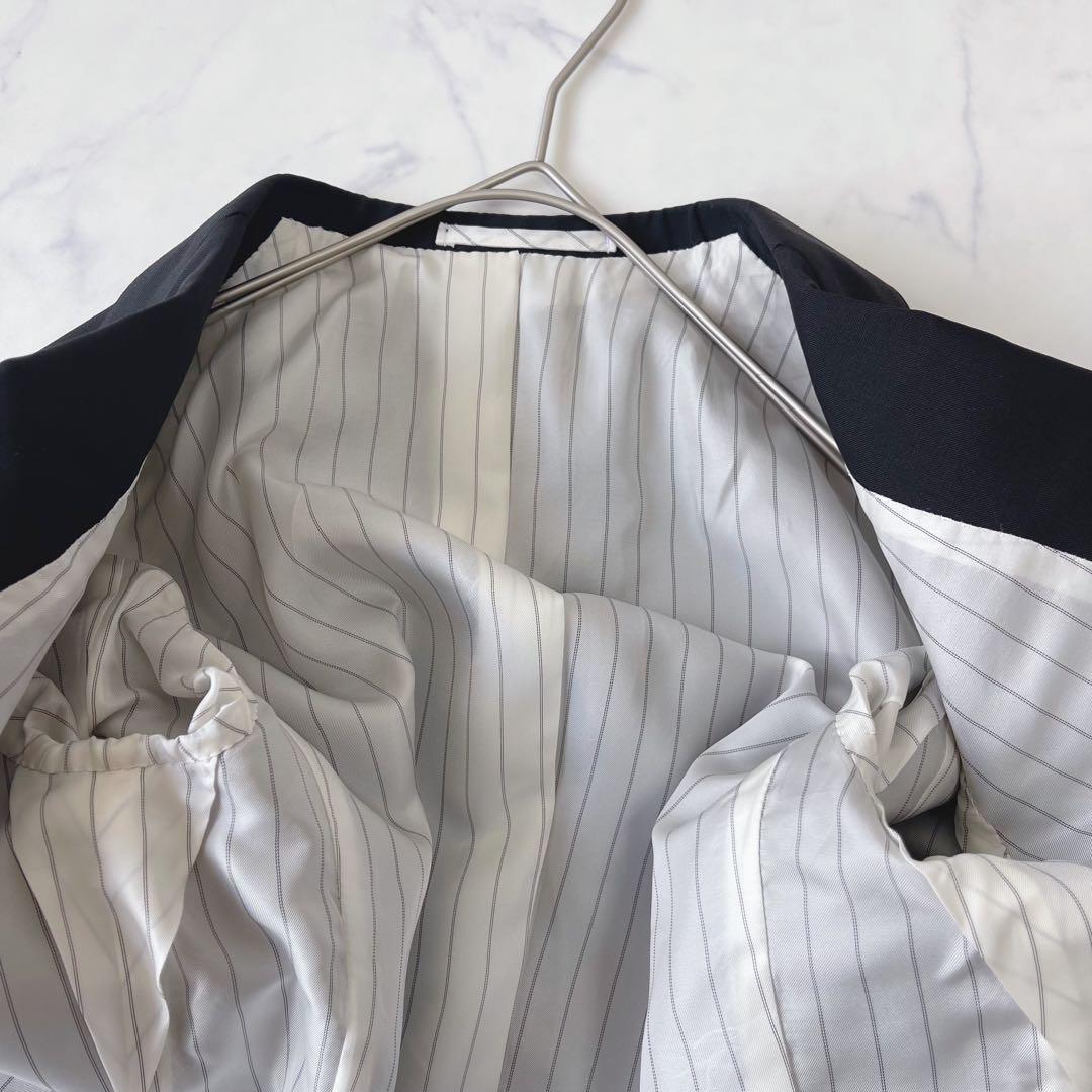 【未使用級】STRASBURGO テーラードジャケット イタリア高級生地 黒